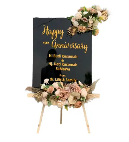 Papan Bunga Akrilik Kates Kauman