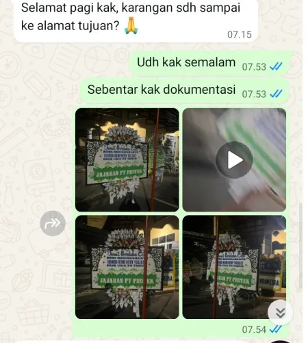 Pengiriman Papan Bunga Selamat Kates Kauman