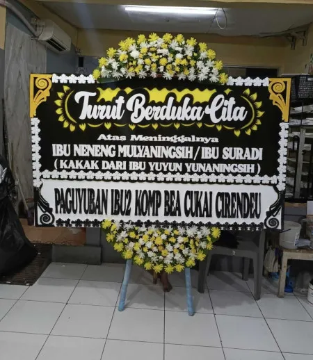 Papan Bunga Duka Kates Kauman